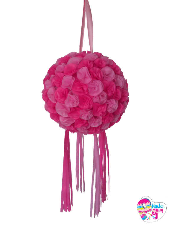 Piñata esfera de flores